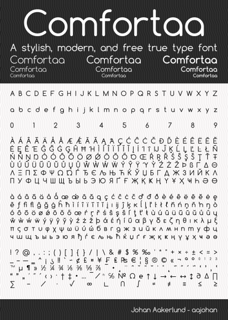 Comfortaa Presentation