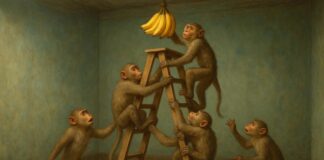 A lição dos cinco macacos: a importância de pensar por si próprio