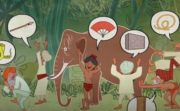 A Parábola dos Cegos e o Elefante: A verdade é uma questão de perspectiva do indivíduo.