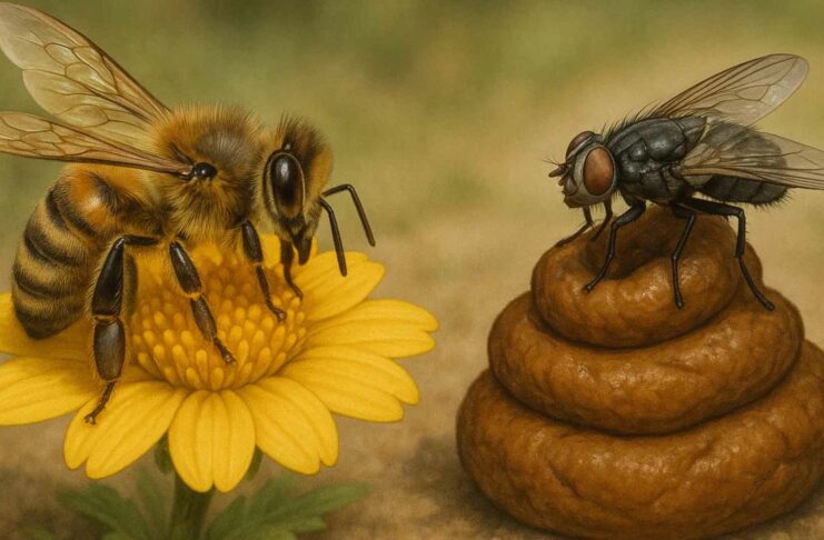 A Parábola da abelha e da mosca — Quando o que buscamos revela quem somos